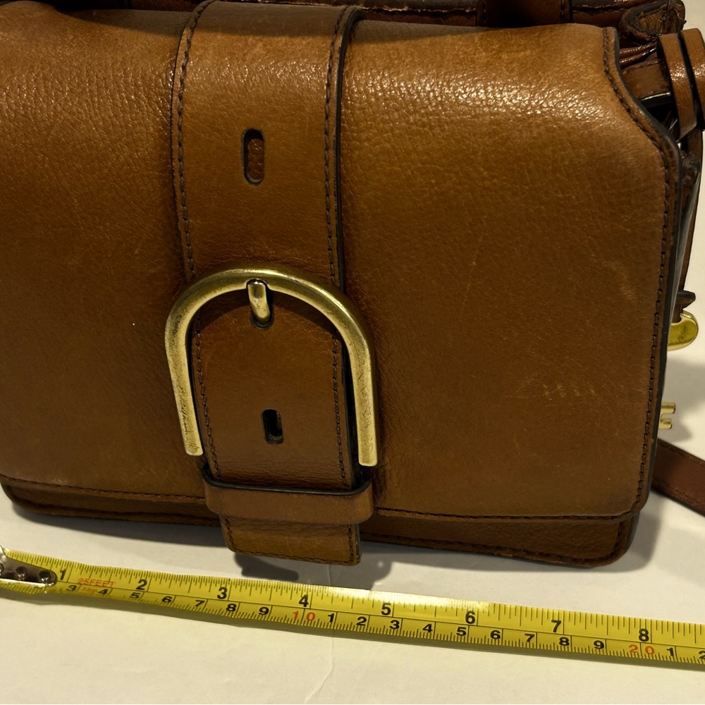 Fossil leather crossbody top handle purse - Picture 10 of 15